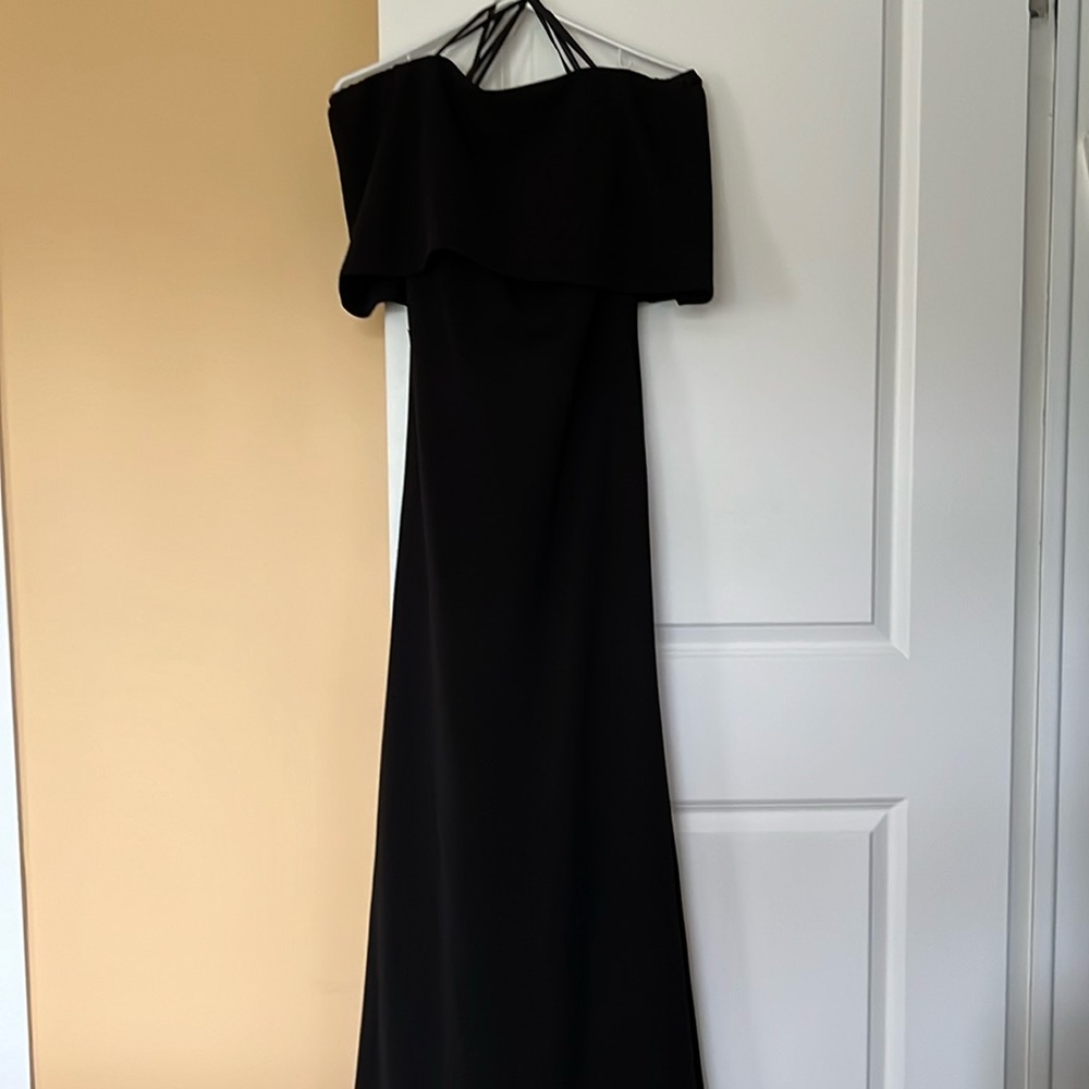La Femme mermaid gown. Size 6.  Black